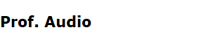 Prof. Audio
